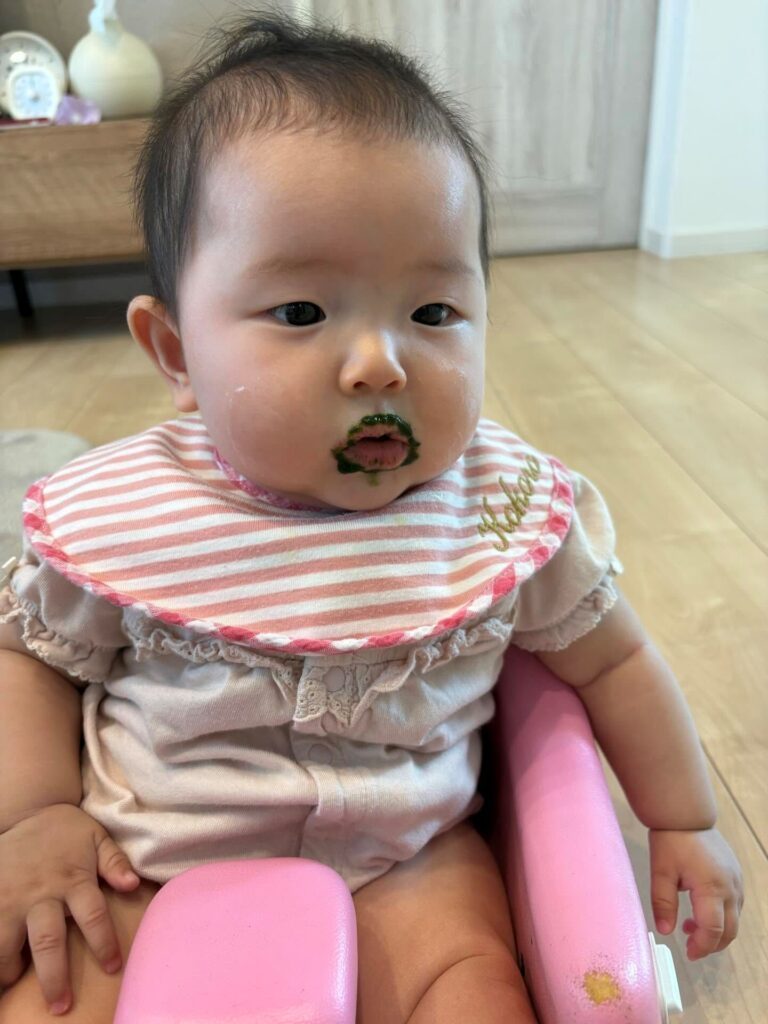 ほうれん草を食べた娘さん③（＠yoshimi__09さんより提供）