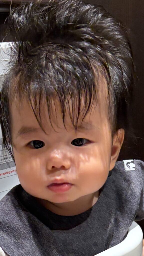 息子さん①（＠k____2504さんより提供）