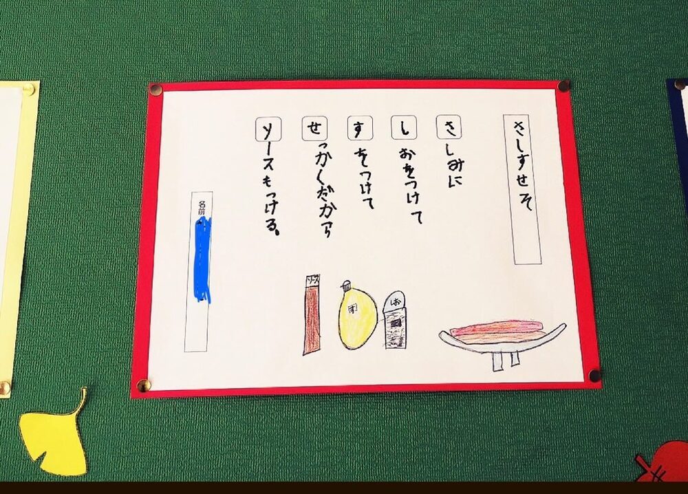 小学生の頃のあいうえお作文（@mona______oさんより提供）