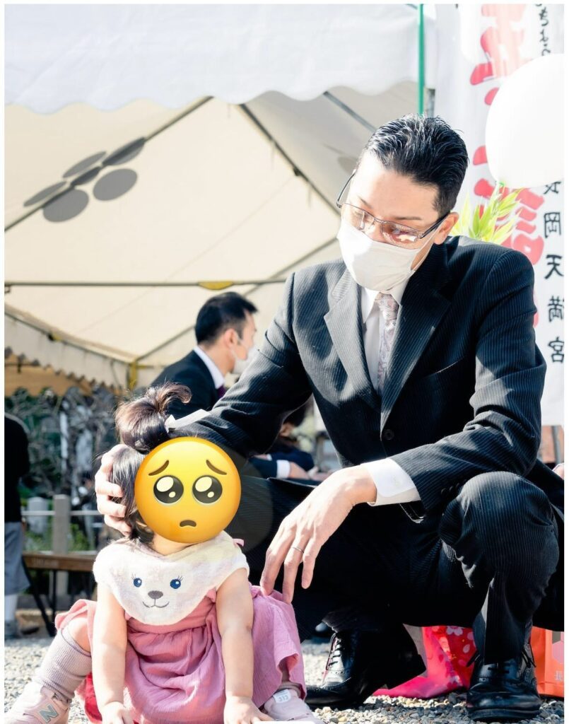 当時1歳の次女さんと（＠k.hi_san1117さんより提供）