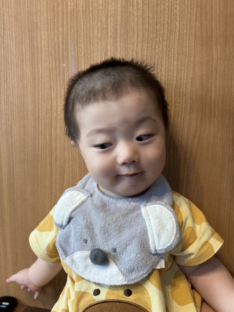 髪を切った息子さん（＠eichanman08さんより提供）