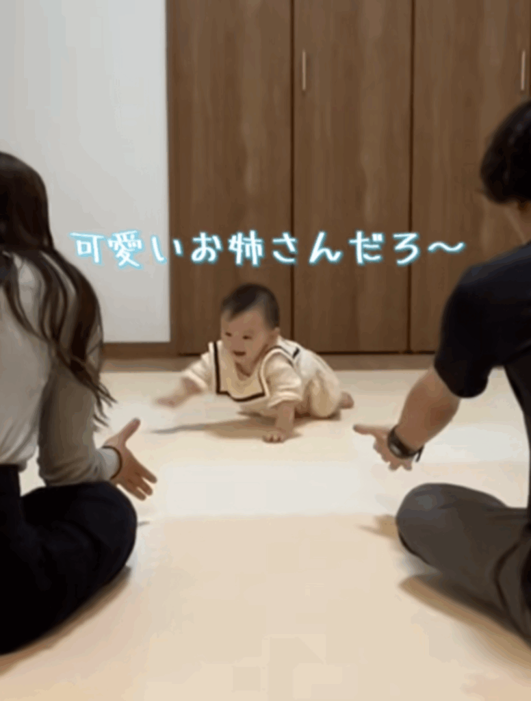 お姉さんのもとへ一直線！？（@sorachan8120さんより提供）