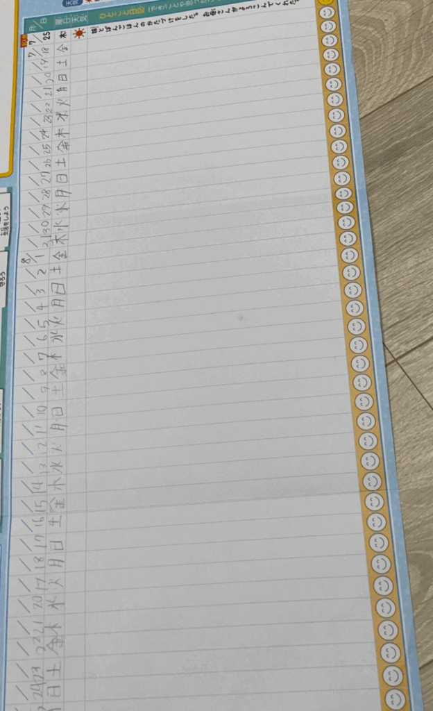 夏休み最終日に見つけた宿題（@chako._.chakoさんより提供）