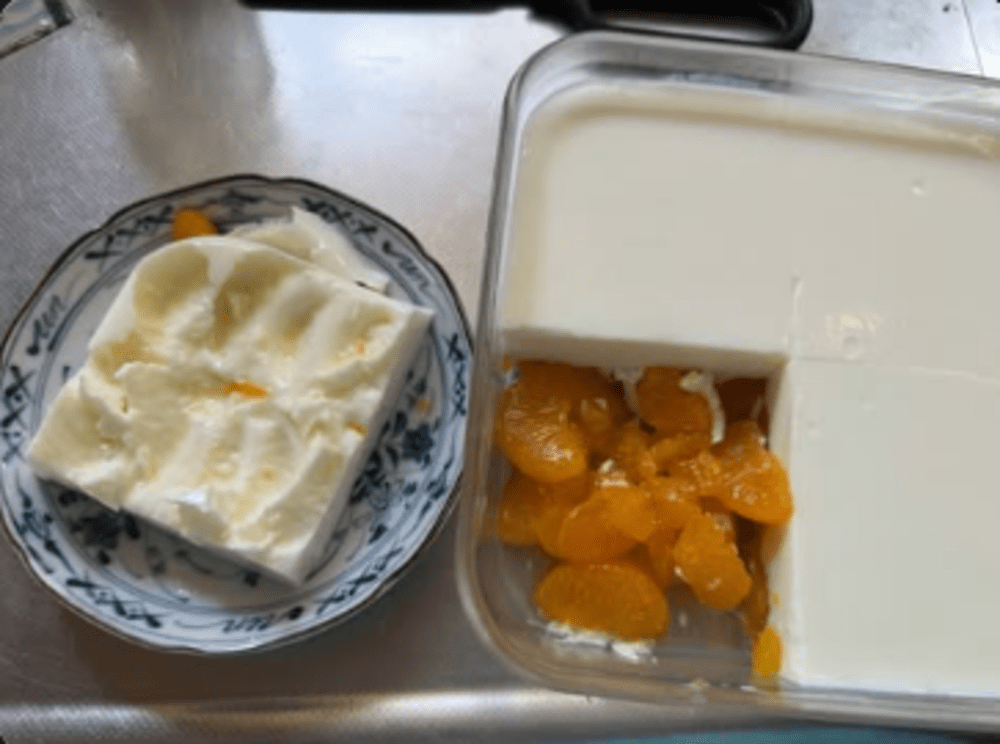 みかんが全抜け（@lycka.mayさんより提供）