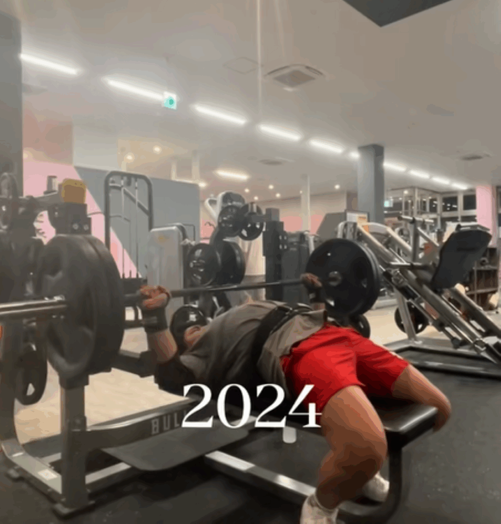 筋トレの様子（＠kiyori0214さんより提供）