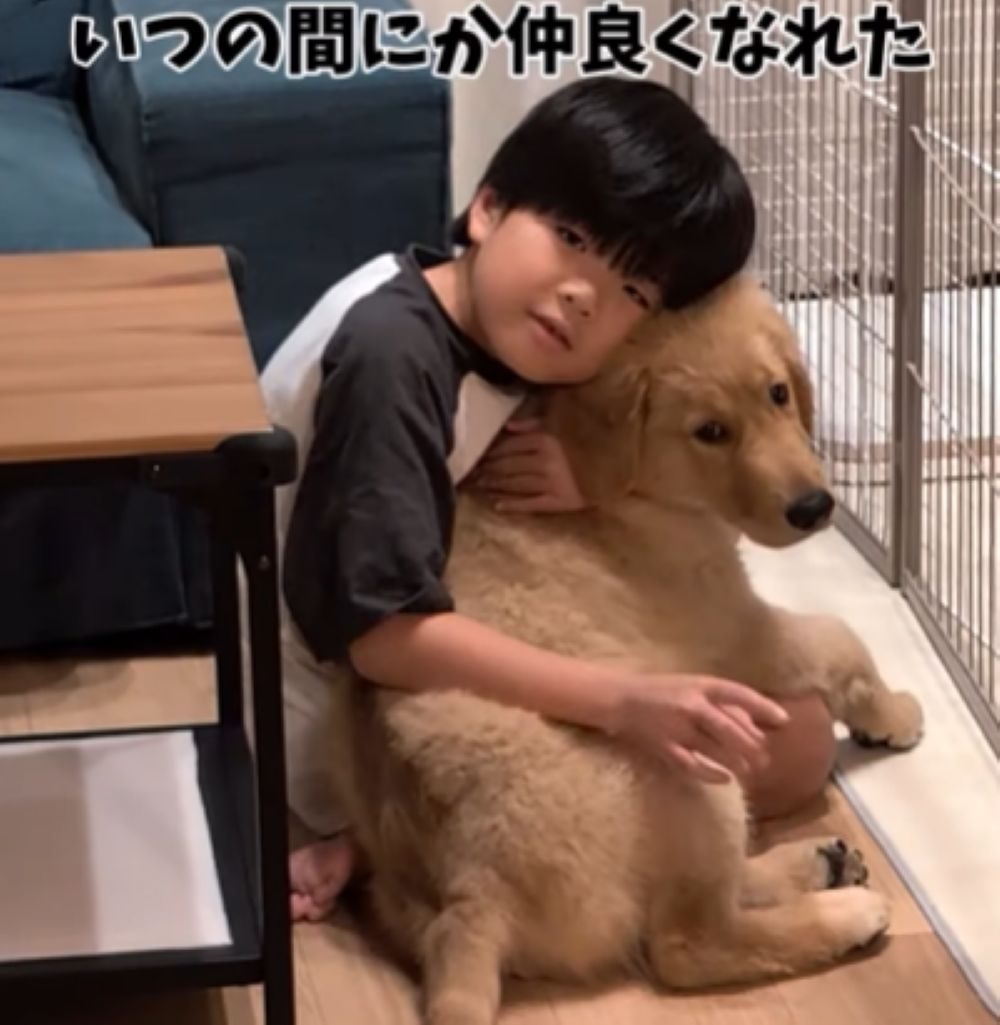 いつの間にか仲良しに（＠monaka.61さんより提供）