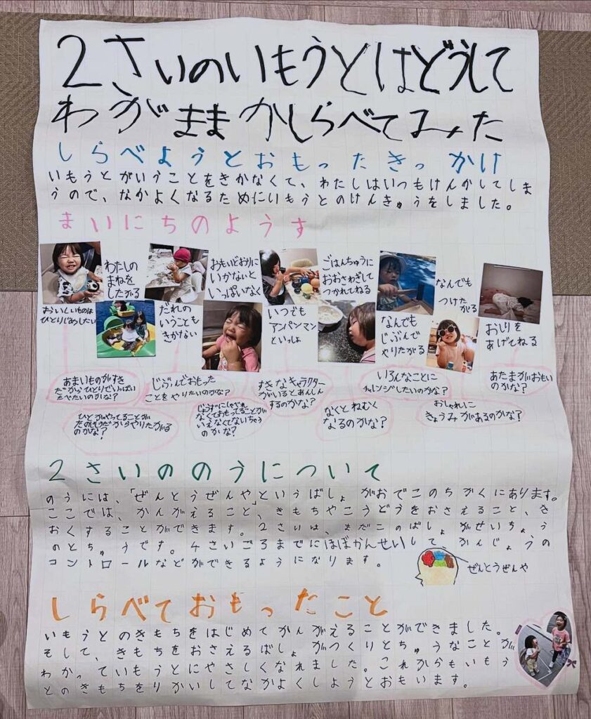 小1夏休みの自由研究
（＠rei_miy_pomeさんより提供）