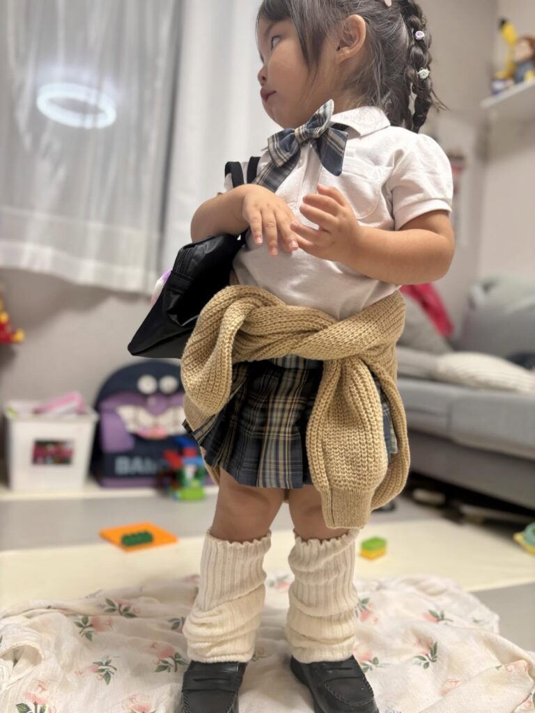 「平成ギャル」姿の娘さん①（＠se2kokachanさんより提供）