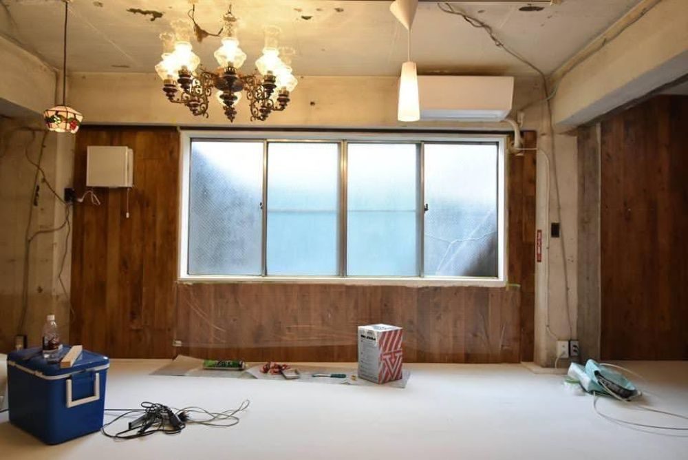 改修中の様子（＠pinpoint_mさんより提供）