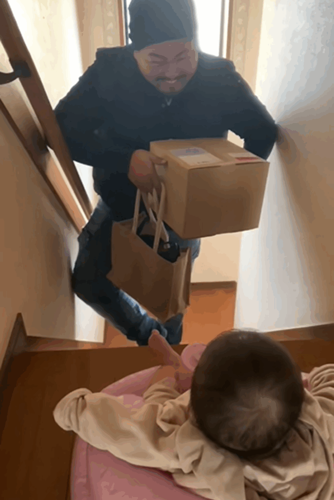 にこにこのパパさん（＠fuki__0611さんより提供）