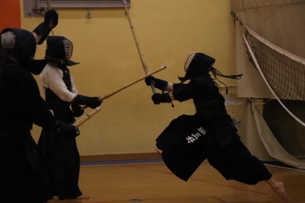 道場での稽古風景