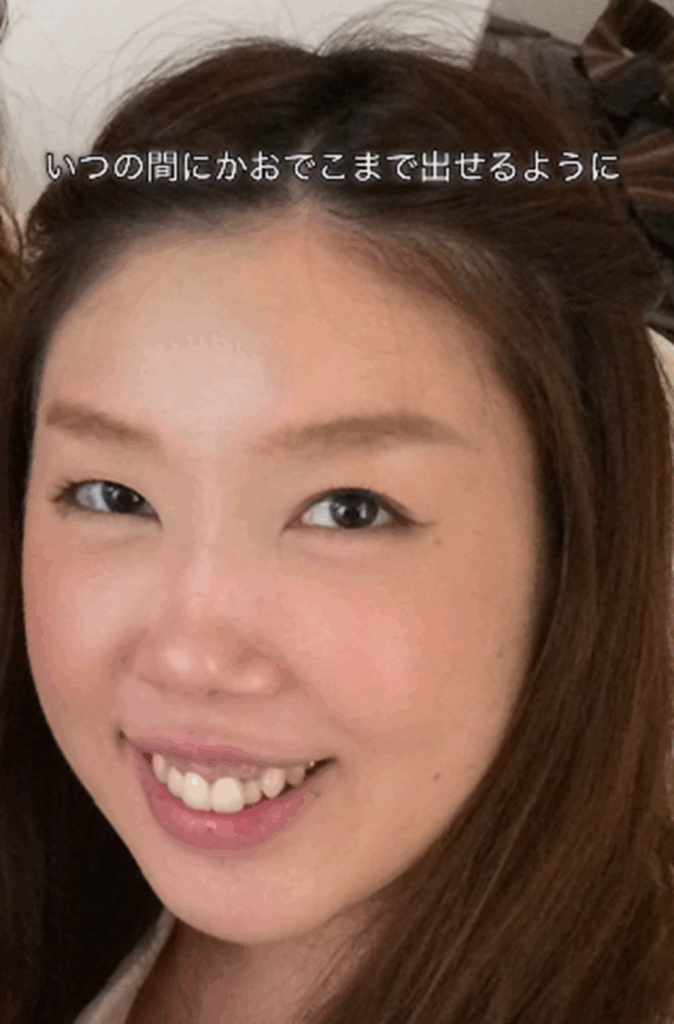 おでこまで出せるように（＠azami.skin.makeさんより提供）