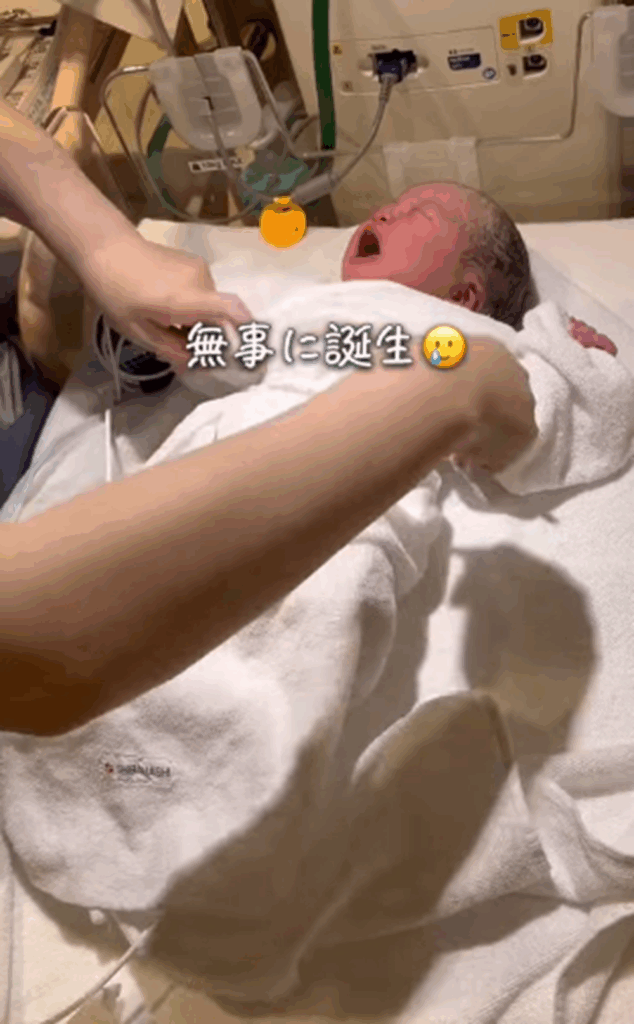 無事に誕生（阿部さんより提供）