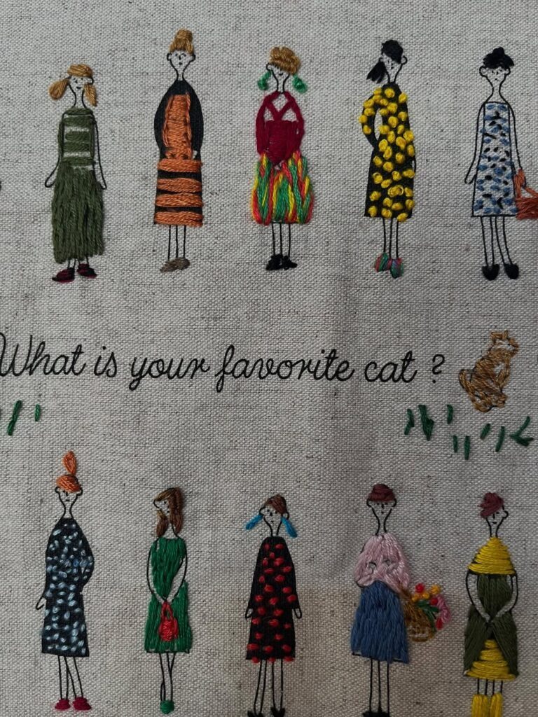 お母さんの作品①（＠sakuazukinakoさんより提供）