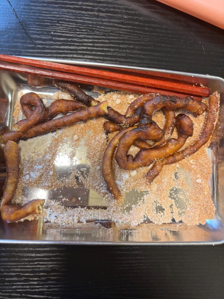 旦那さん作のチュロス①（＠kyamiramosさんより提供）