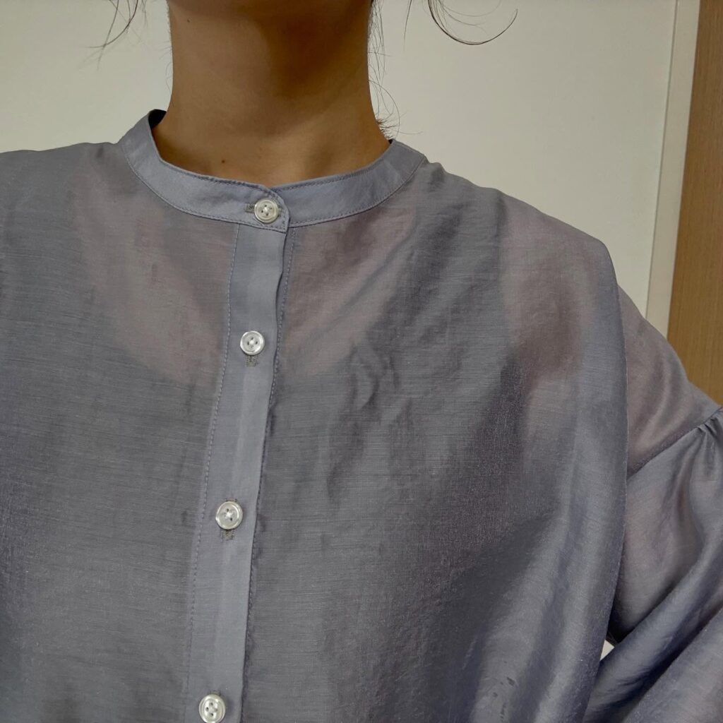 流行のシアーシャツも手作り！（@porinnn321さんより提供）