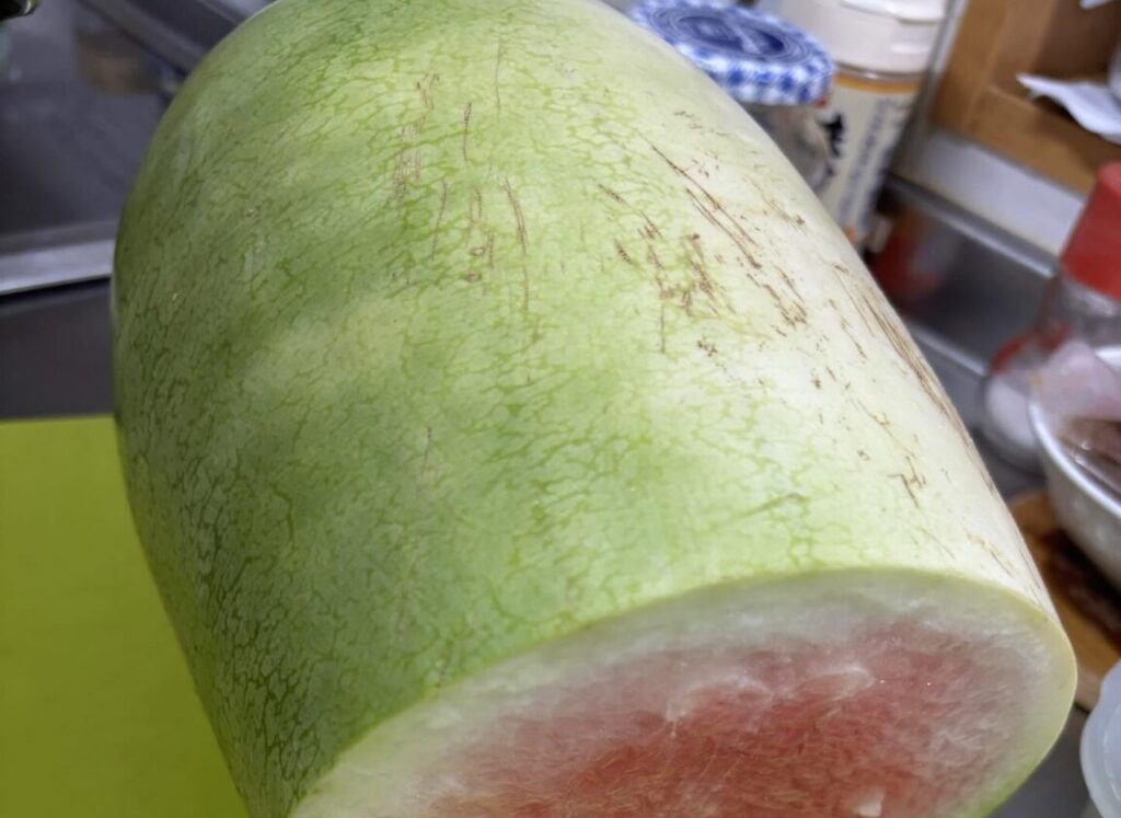 【実際の写真3枚】　切った後の様子