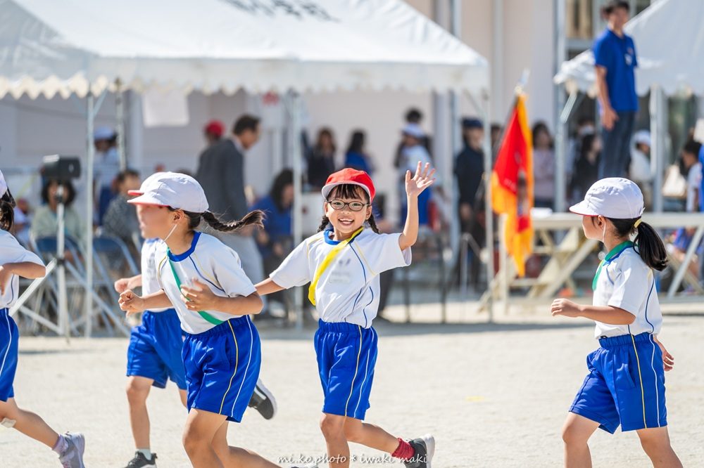 リレーの選手になった運動会（ミコフォトさんより提供）