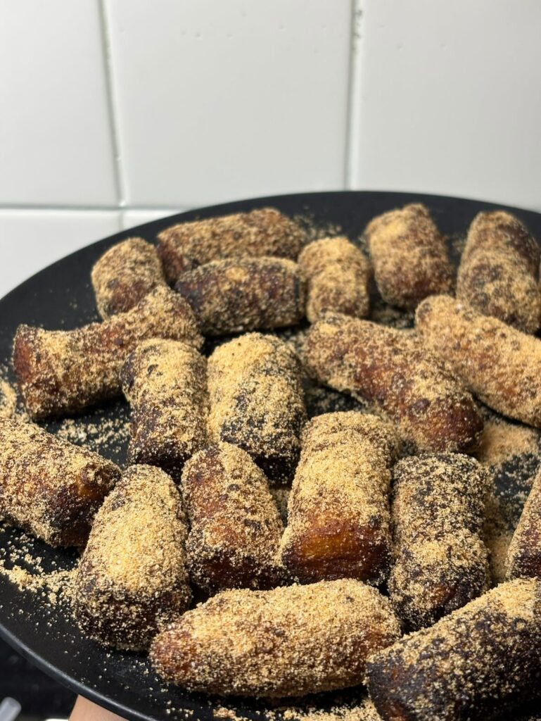 最近作ってくれたチュロス3回目に作ったチュロス（＠kyamiramosさんより提供）