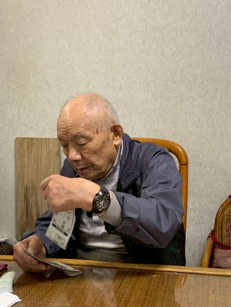 普段のおじいちゃん①（＠soedanozomi0914さんより提供）