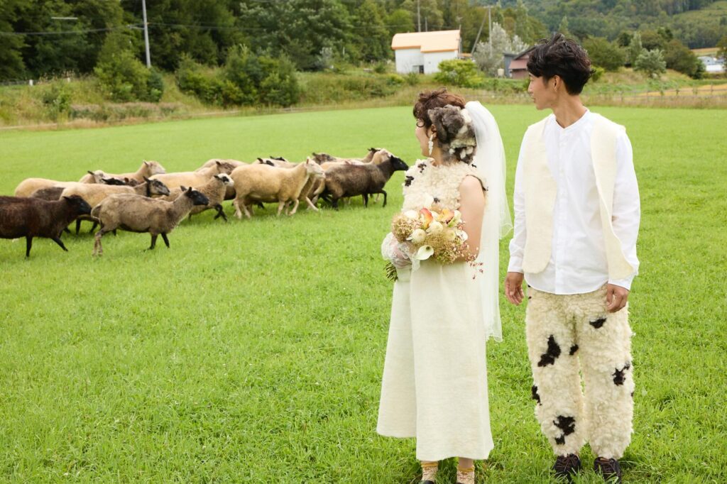 【実際の写真】フラワーシャワーの様子