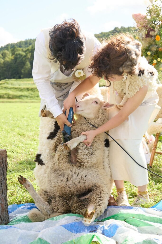 結婚式の様子②（＠akiha_hitsujigirlさんより提供）