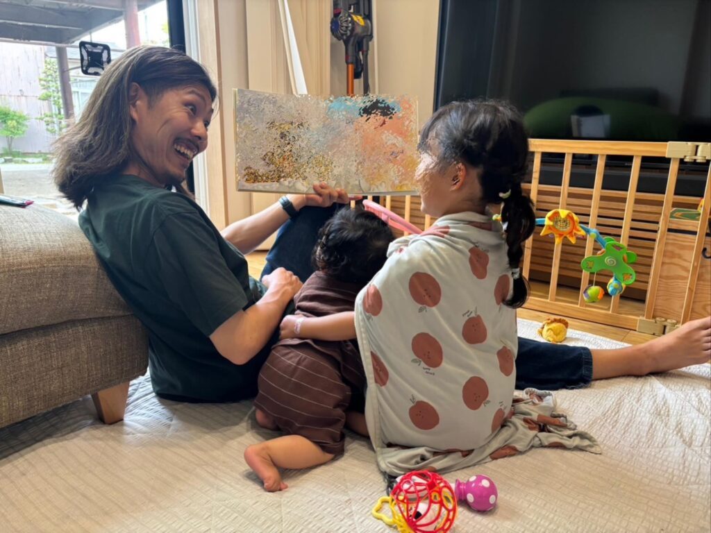 子どもと過ごす様子③（＠asaikazuki_nyyさんより提供）