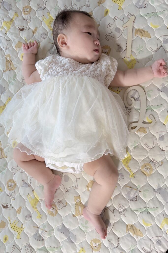 足をよく動かす娘さん（@sa.matsuiさんより提供）