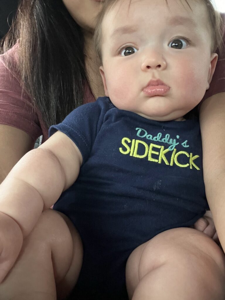 生後6ヶ月の息子さん（＠chacharlie1027さんより提供）