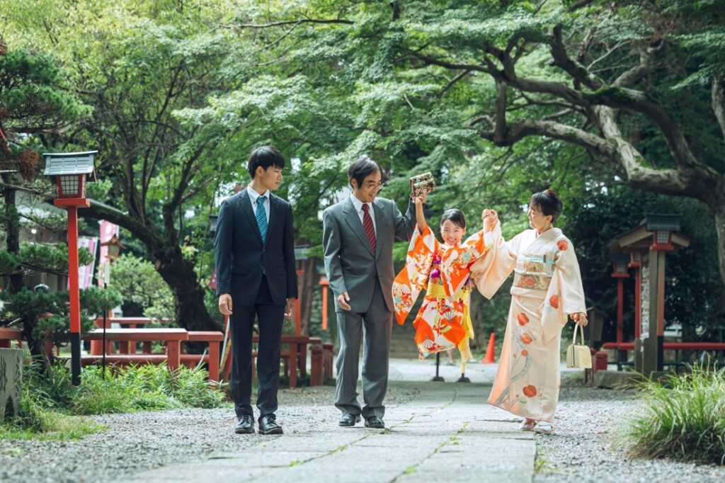 カメラマンの友人に撮ってもらった七五三（ミコフォトさんより提供）