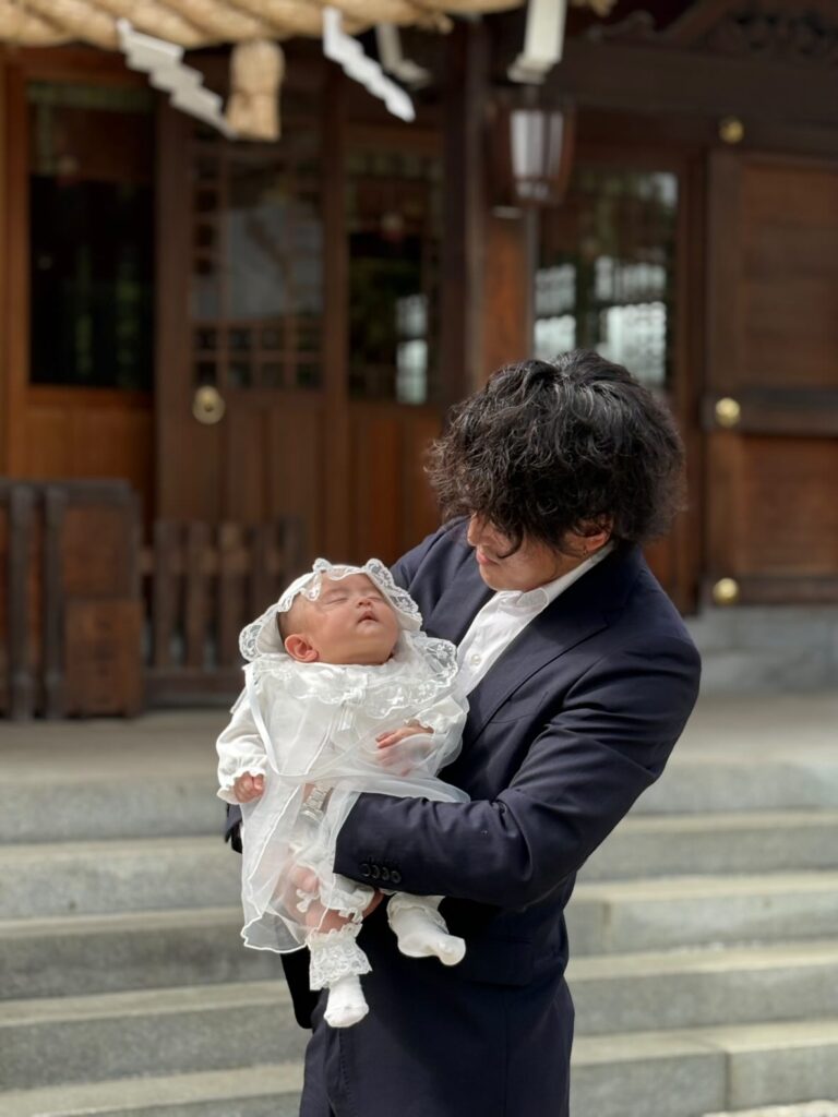 旦那さんと赤ちゃん（＠maimaibuta1101さんより提供）