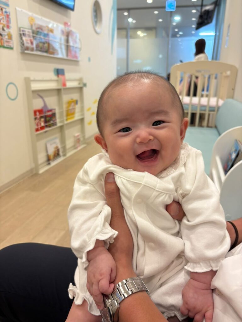 笑顔の赤ちゃん（＠maimaibuta1101さんより提供）