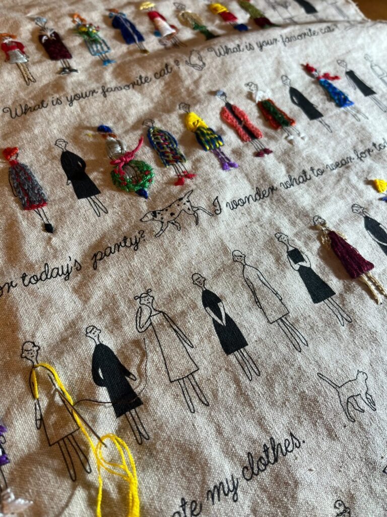 3作品目の作業中①（＠sakuazukinakoさんより提供）