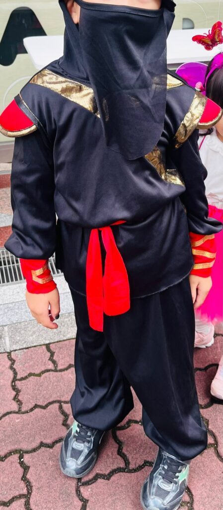 ハロウィンでは夢の忍者姿に（投稿者さんより提供）