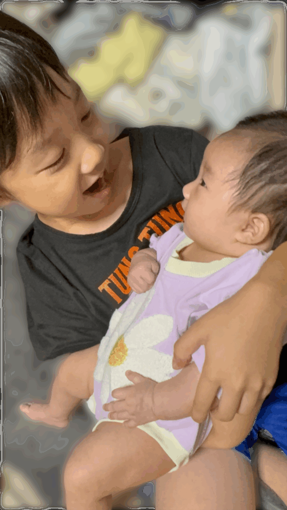 息子さんと妹さん②（＠nekonohanasanさんより提供）