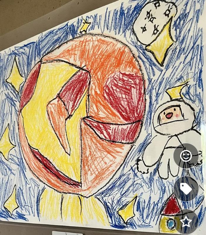 【実際の写真】娘さんのイラスト