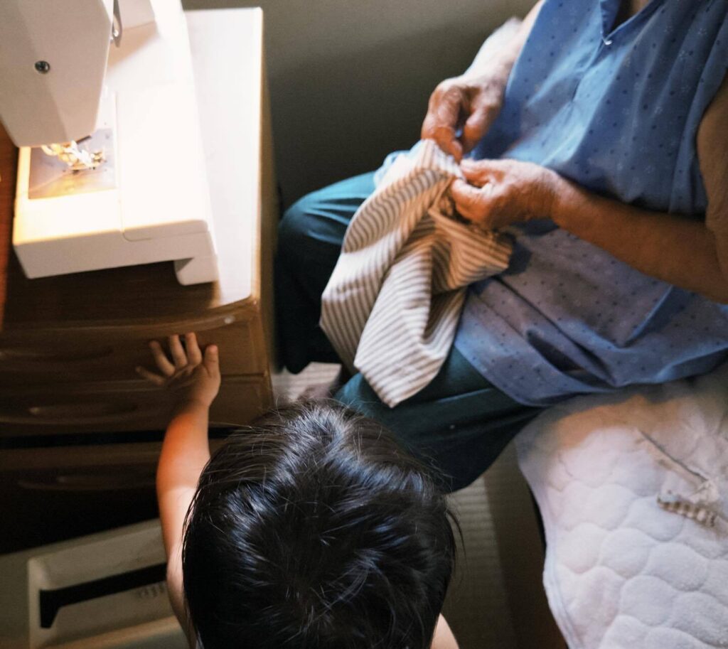 ひいおばあちゃんと①（＠haru_room2727さんより提供）