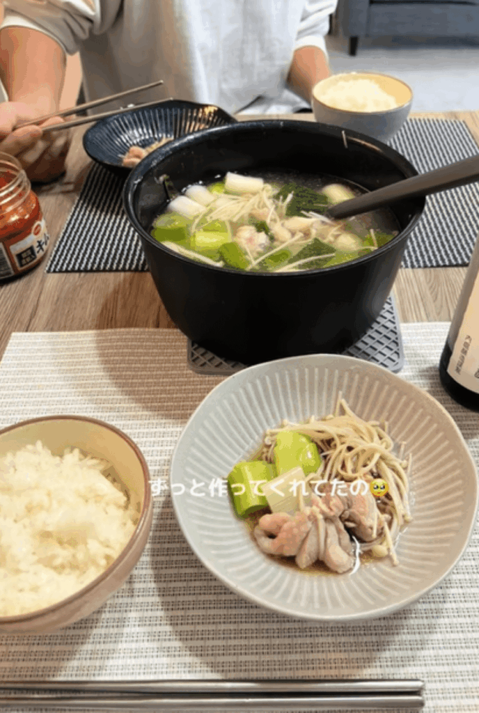 旦那さんの手料理（＠dekidan_nichijoさんより提供）