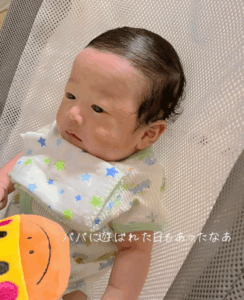 生まれたての赤ちゃん　3ヶ月後の髪型を見てみると…「うちもまったく同じです」「可愛いが詰まってる」