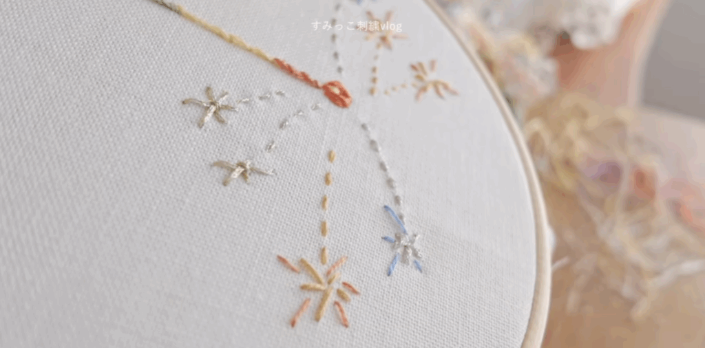 線香花火を表現（＠nussknacker_sumikkoさんより提供）