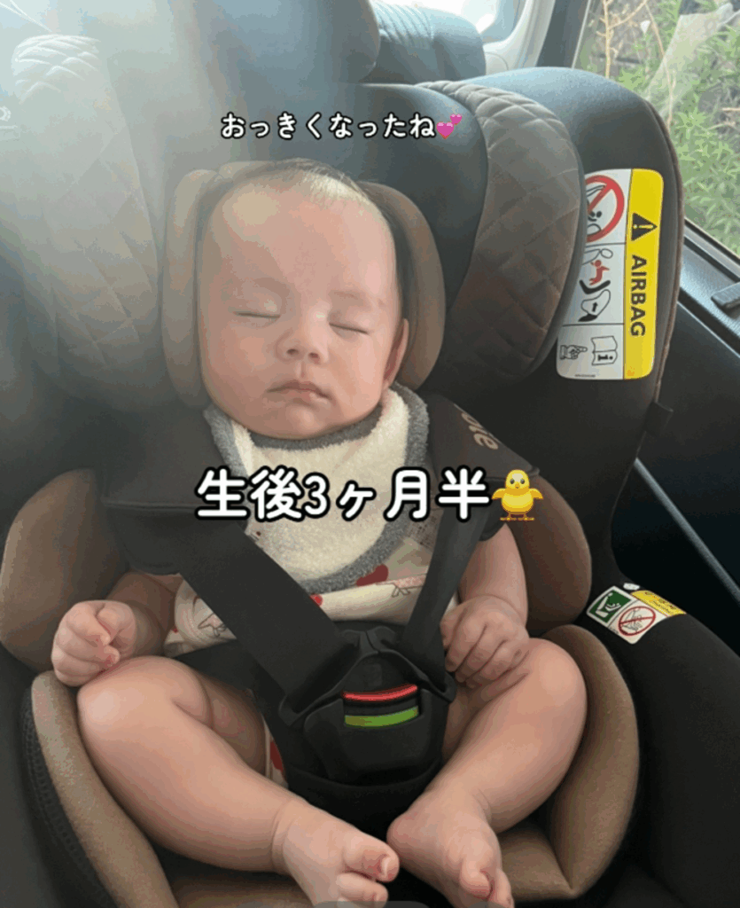 生後3ヶ月半の様子（@yuuuriiikoooさんより提供）