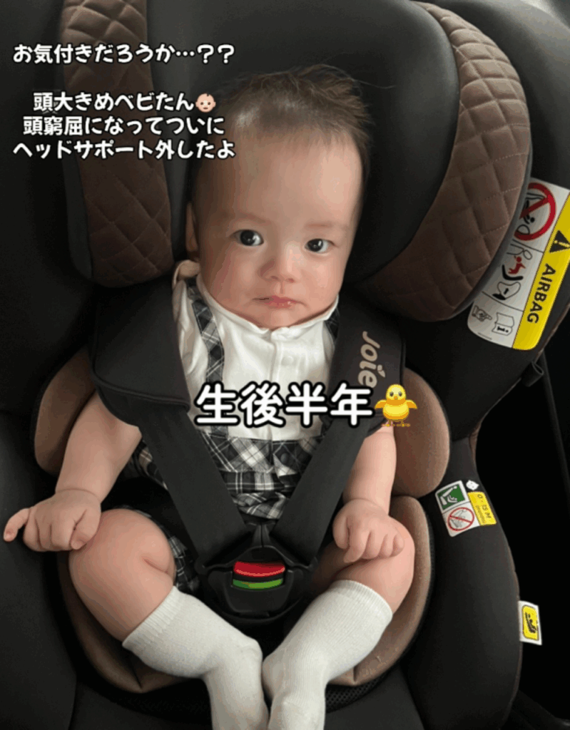 生後半年の様子（@yuuuriiikoooさんより提供）