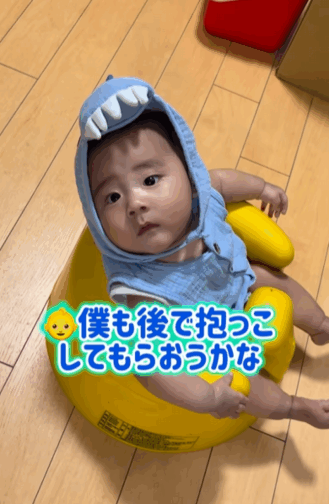 弟さんもお出迎え（@_shu_toto_さんより提供）