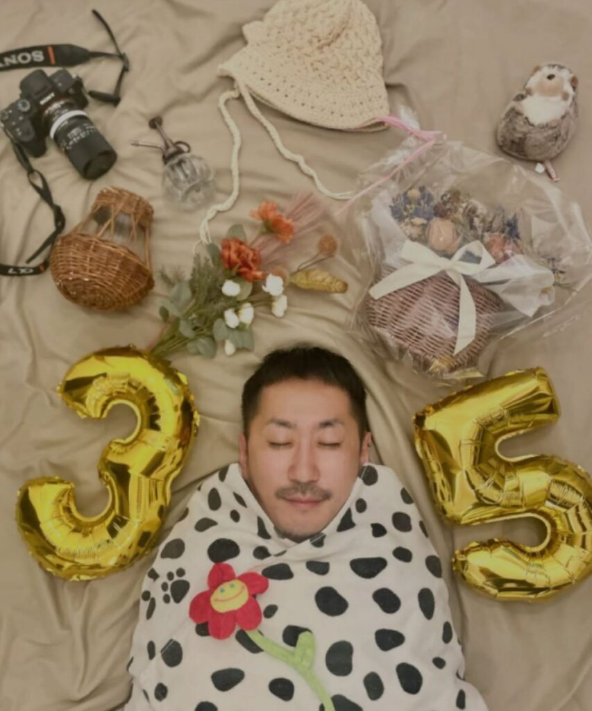 35歳のニューボーンフォト（＠kosuke_senjoさんより提供）