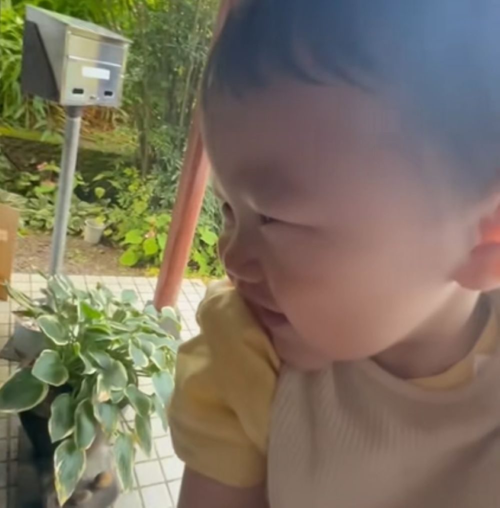 嬉しそうな弟さん（＠taichan0229さんより提供）