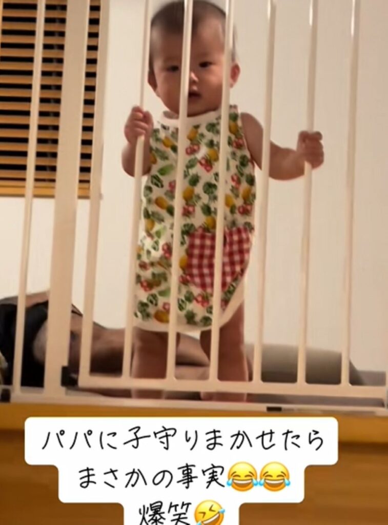 息子さんをよく見てみると…（＠nishimura.flamingoさんより提供）