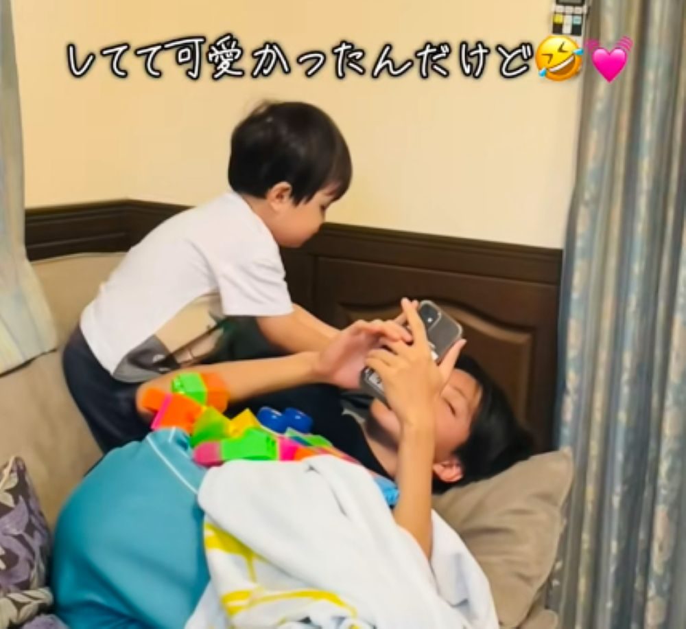 仲の良い様子（＠useryu0qojsiybさんより提供）