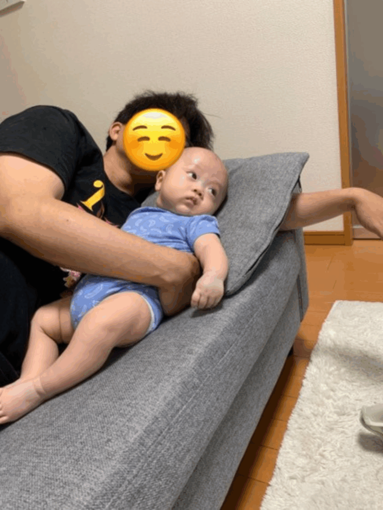 日常のパパさんとお子さん②（@sola._.0416さんより提供）
