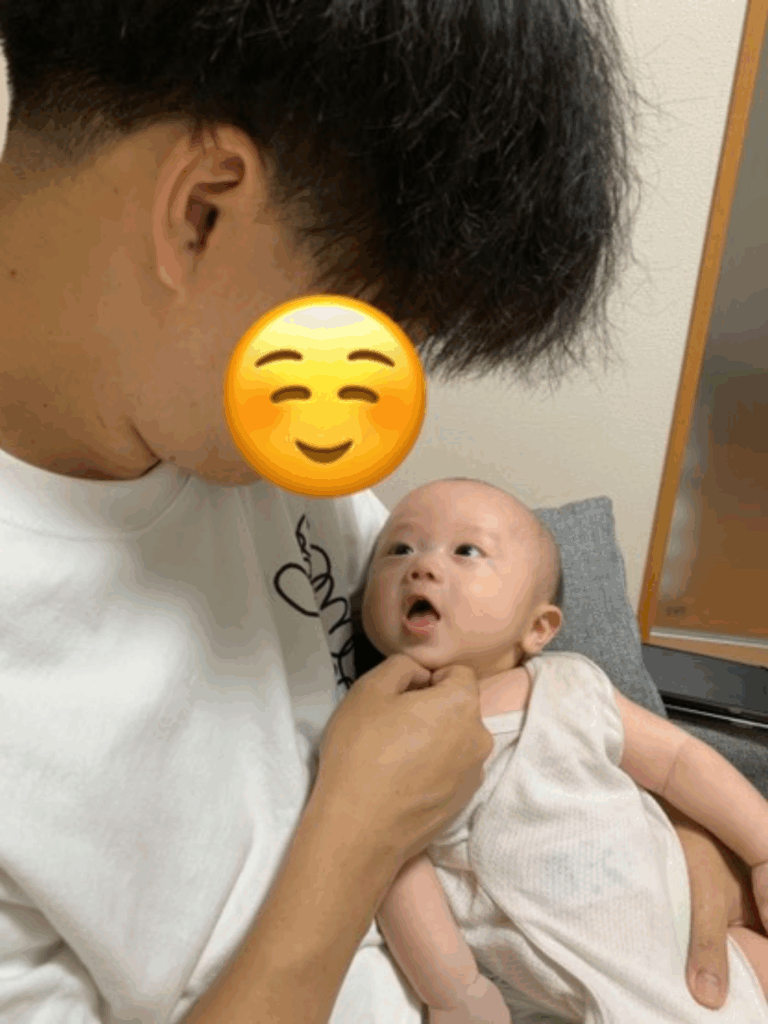 日常のパパさんとお子さん④（@sola._.0416さんより提供）