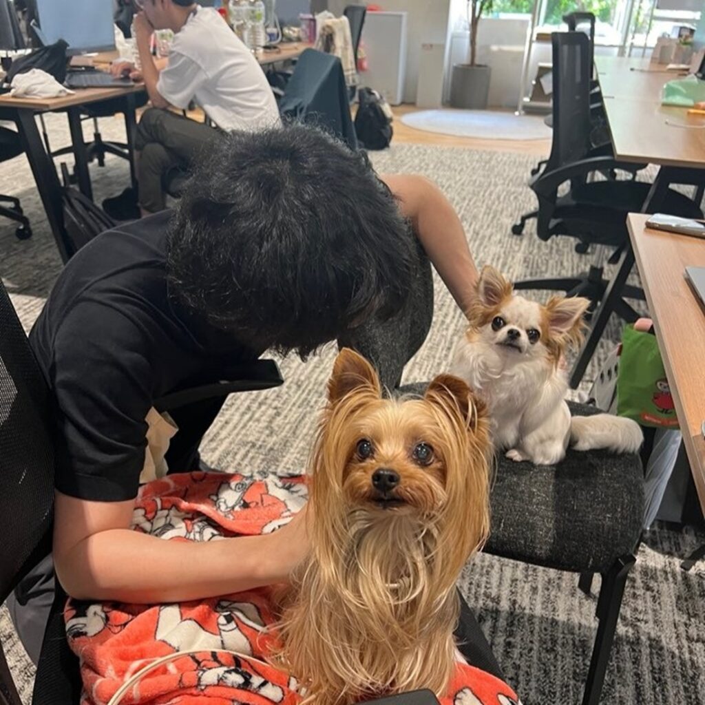 ワンちゃん好きの社長（@CoCoGourmet_dogさんより提供）